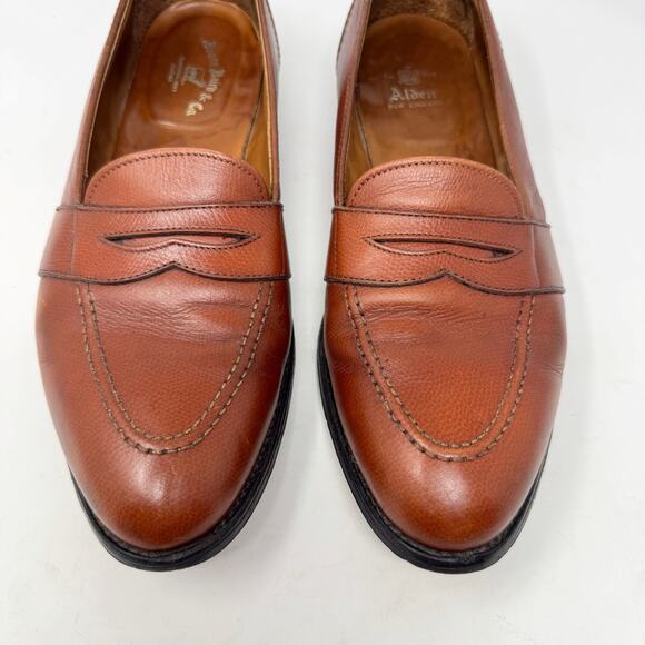 Alden 6849 Brown Full Strap Penny Loafers Men 11.5 B/D Made USA main image 8